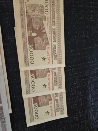 Lote de Billetes Antiguos Extranjeros