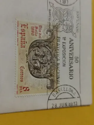 Sobre 1er Día Emisión Día del Sello 1980