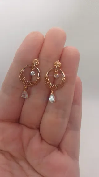 Pendientes Dubai Chapado Oro 18k