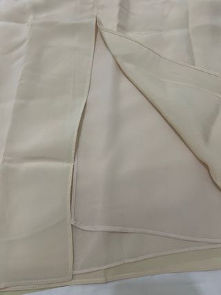 Falda midi Zara amarilla XL