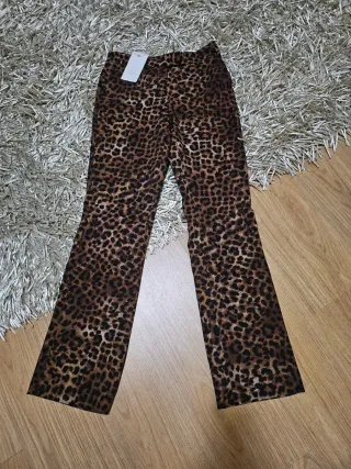Calças Zara S Estampado Animal Print