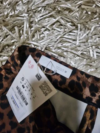 Calças Zara S Estampado Animal Print