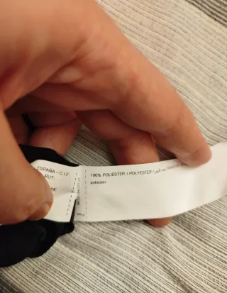 Top negro tirantes finos