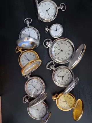 Lotto 9 orologi da tasca