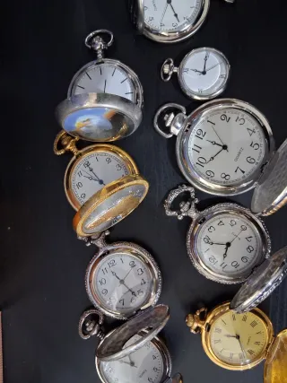 Lotto 9 orologi da tasca