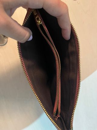 Bolso Clutch Piel Bimba y Lola Color Teja