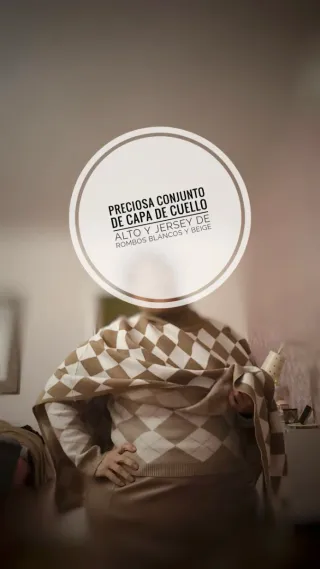 Capa y Jersey de rombos junto o separado