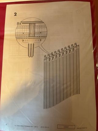 Cortinas VIVAN Rosa 145x300 cm (2 unidades)