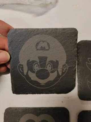 Posavasos Pizarra Mario Bros Set 4