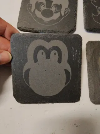 Posavasos Pizarra Mario Bros Set 4