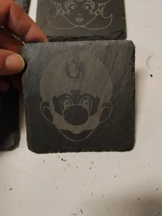 Posavasos Pizarra Mario Bros Set 4