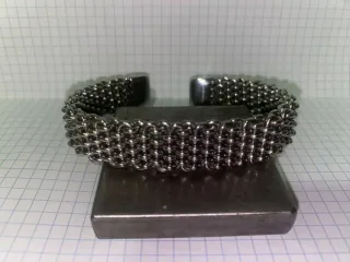 Pulsera Malla Dorada y Plateada