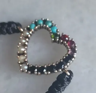 Pulsera Tous Corazón Plata 925 Multicolor