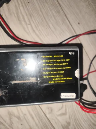 Inversor Corriente 350W (Pico 875W) DC-AC