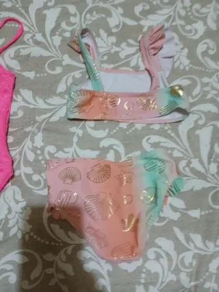 Bañador y bikini niña 2 piezas