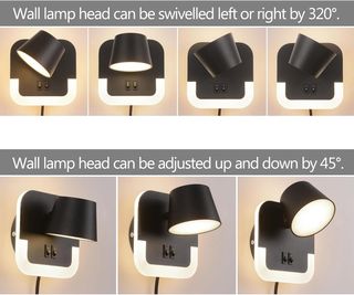 Lámpara LED pared 4W+8W 3000K