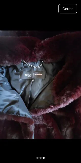 Abrigo Morado Peludo