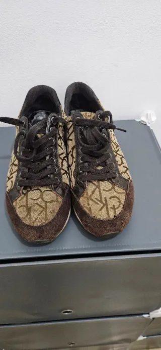 Zapatillas Calvin Klein Hombre Beige/Marrón