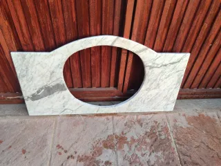 Mármol lavabo Blanco y Gris