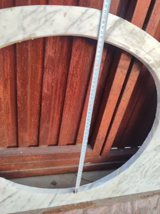 Mármol lavabo Blanco y Gris