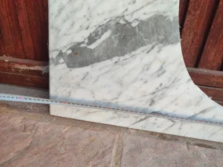 Mármol lavabo Blanco y Gris