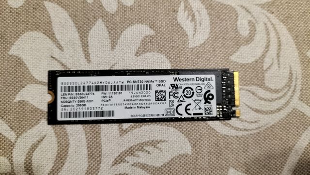 Disco SSD Western Digital 256GB PCIe NVMe M.2