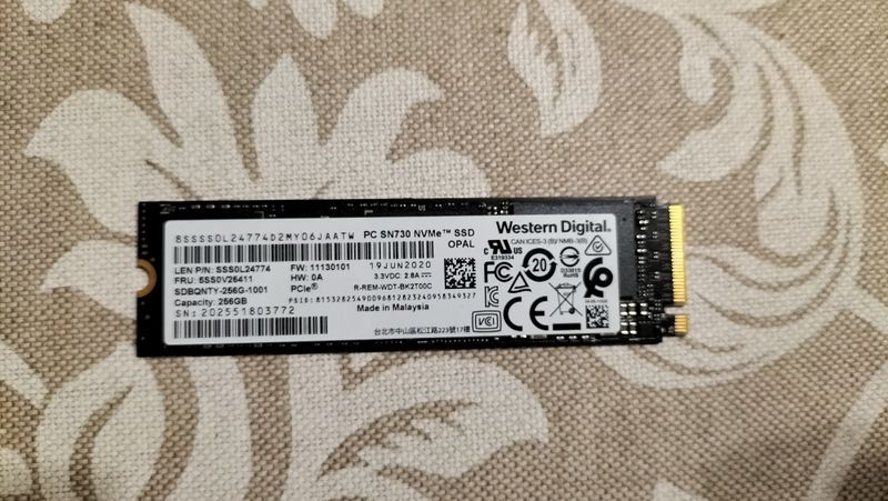 Disco SSD Western Digital 256GB PCIe NVMe M.2