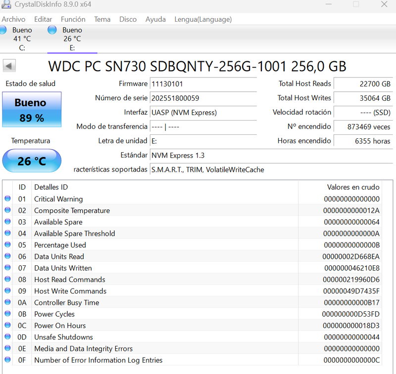Disco SSD Western Digital 256GB PCIe NVMe M.2 afbeelding 2