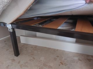 Cama completa con somier de 4 patas