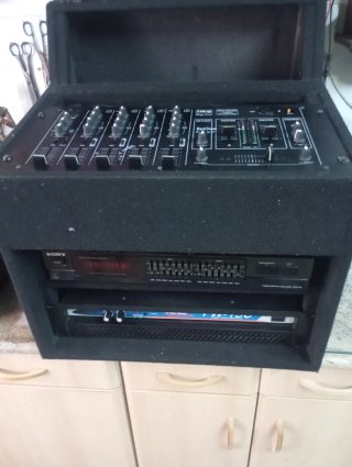 Equipo Sonido Maleta DJ Mezclador Ecualizador