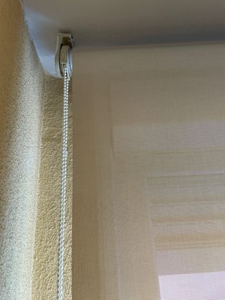 2 Estores Enrollables Beige/Blanco