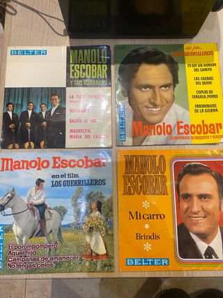 Lote 4 singles Manolo Escobar flamenco