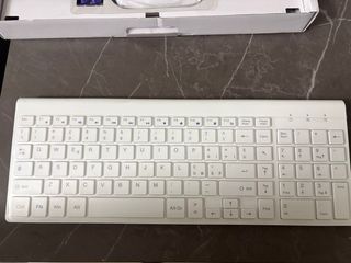 Kit Tastiera e Mouse Wireless Topmate Bianco