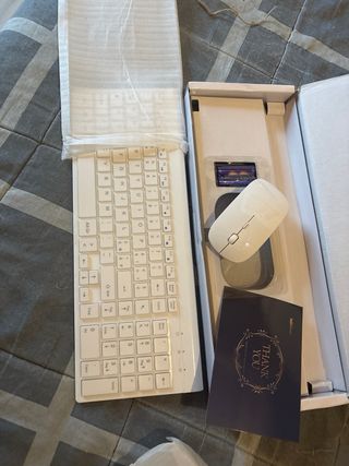 Kit Tastiera+Mouse Wireless Topmate Bianco, nuovo