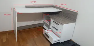 Escritorio Cajonera Blanco