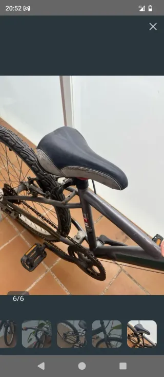 Bicicleta de montaña de chica, 24 pulgadas.