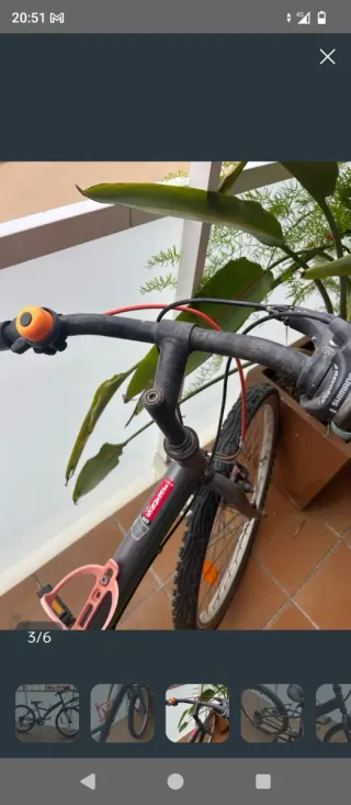 Bicicleta de montaña de chica, 24 pulgadas.