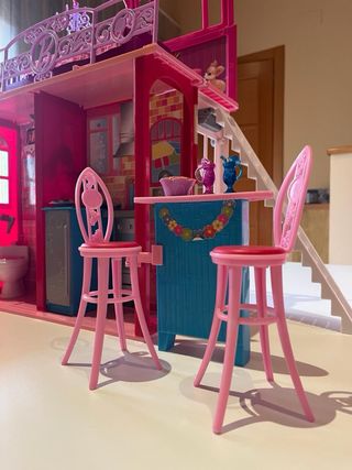 Casa de Muñecas Barbie Rosa