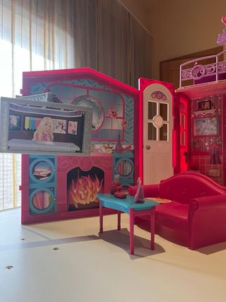 Casa de Muñecas Barbie Rosa