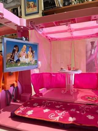 Casa de Muñecas Barbie Rosa