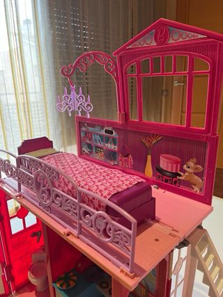 Casa de Muñecas Barbie Rosa