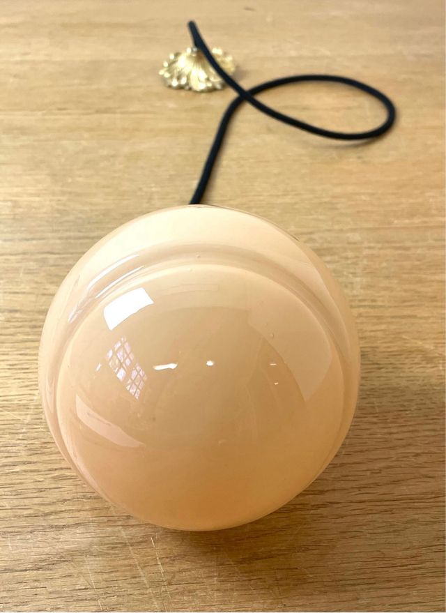 Lámpara cristal opalina rosa