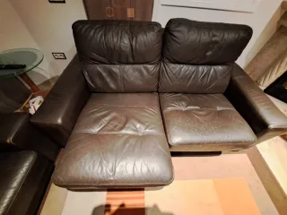 Sofá de piel de 3 plazas