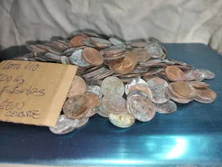 (Lote 40) 1.5 kg Monedas Sulfatadas 90%Cobres EEUU