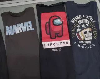 Set Lotto di 4 T-shirt Polo Maglie €4,90 Among us