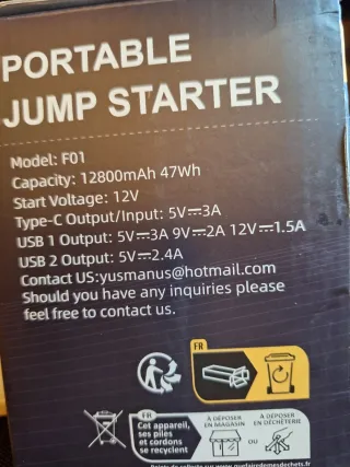 Arrancador de Batería Yusman