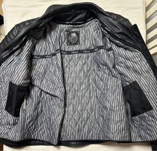 Iguana Custom, chupa de piel 9XL con protecciones