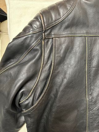 Iguana Custom, chupa de piel 9XL con protecciones