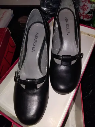 Zapatos Aerosoles Negros Mujer