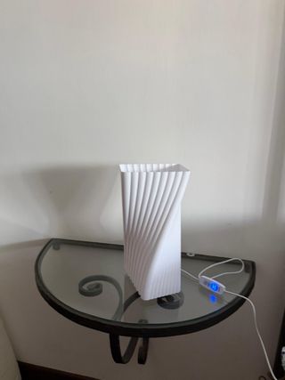 Lampada design torsione bianca